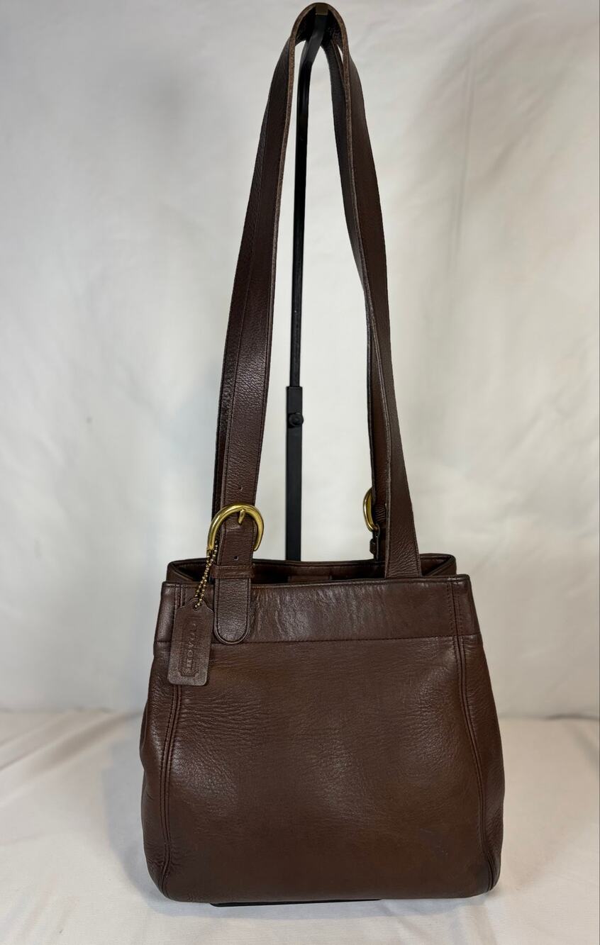 Vintage Coach Soho Buckle Bag 4157 Mahogany Brown Leather Shoulder Bag
